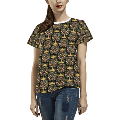 Tree Of Life Print Design LKS303 Women's  T-shirt