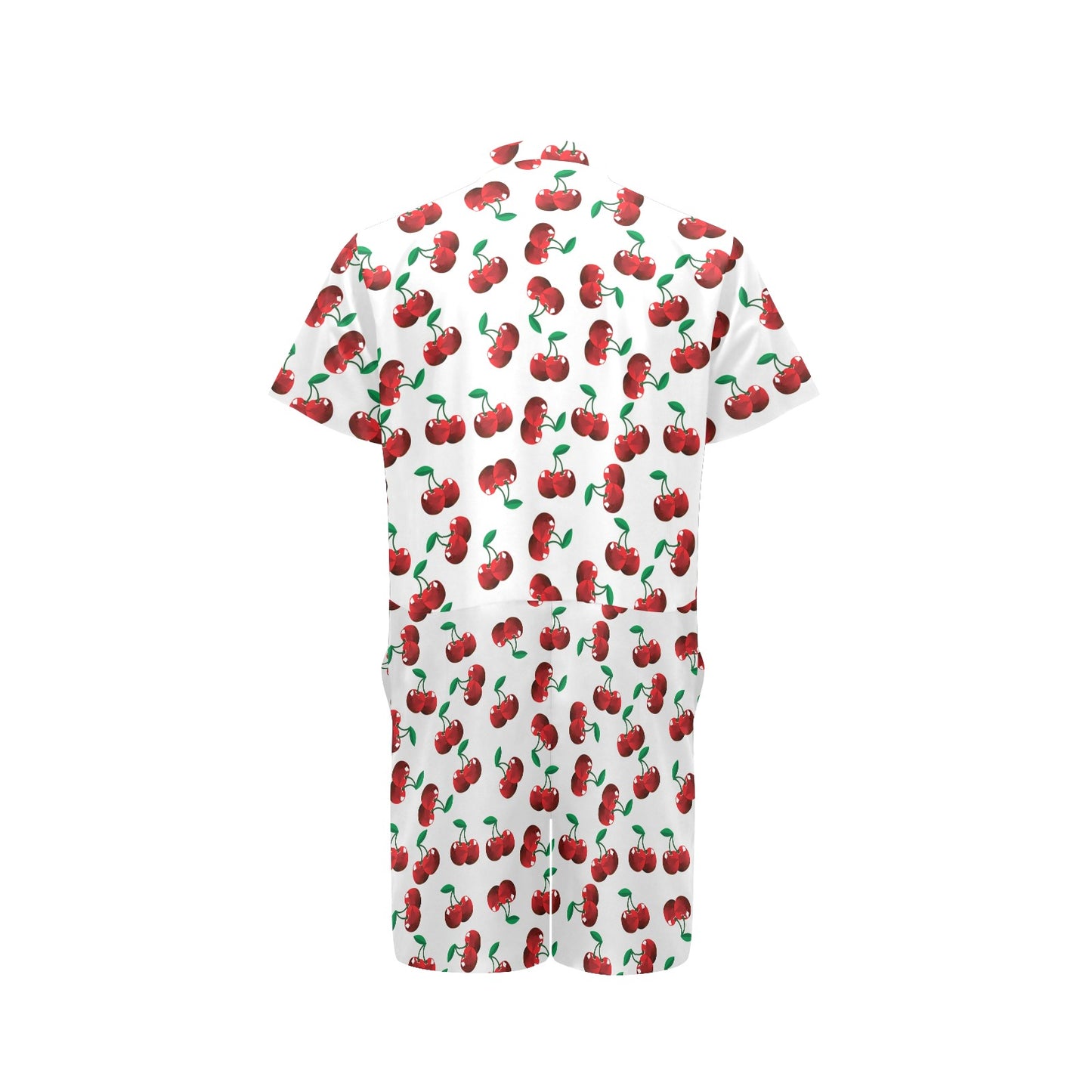 Cherry Pattern Print Design 01 Men's Romper