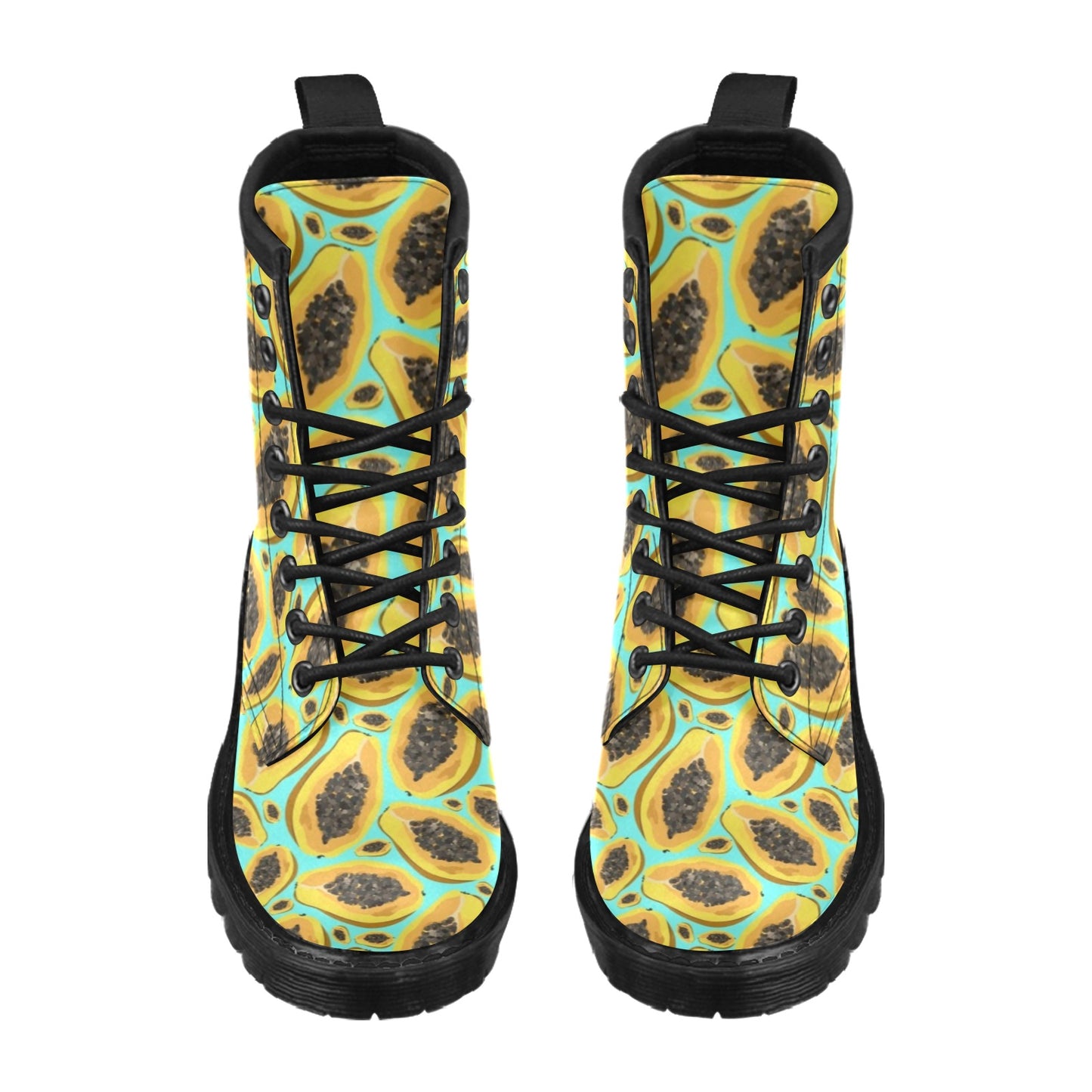 Papaya Pattern Print Design PP03 Women's Boots