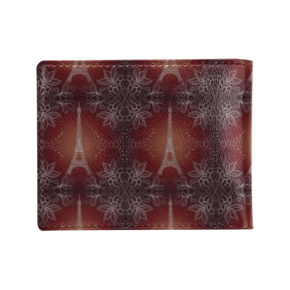 Eiffel Tower Drawing Print Men's ID Card Wallet