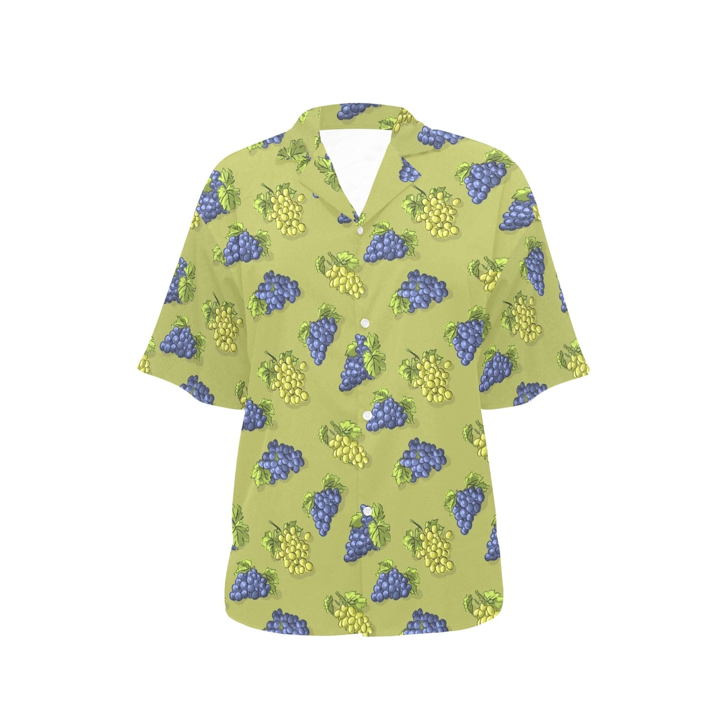 Grape Pattern Print Design GP08 Women's Hawaiian Shirt