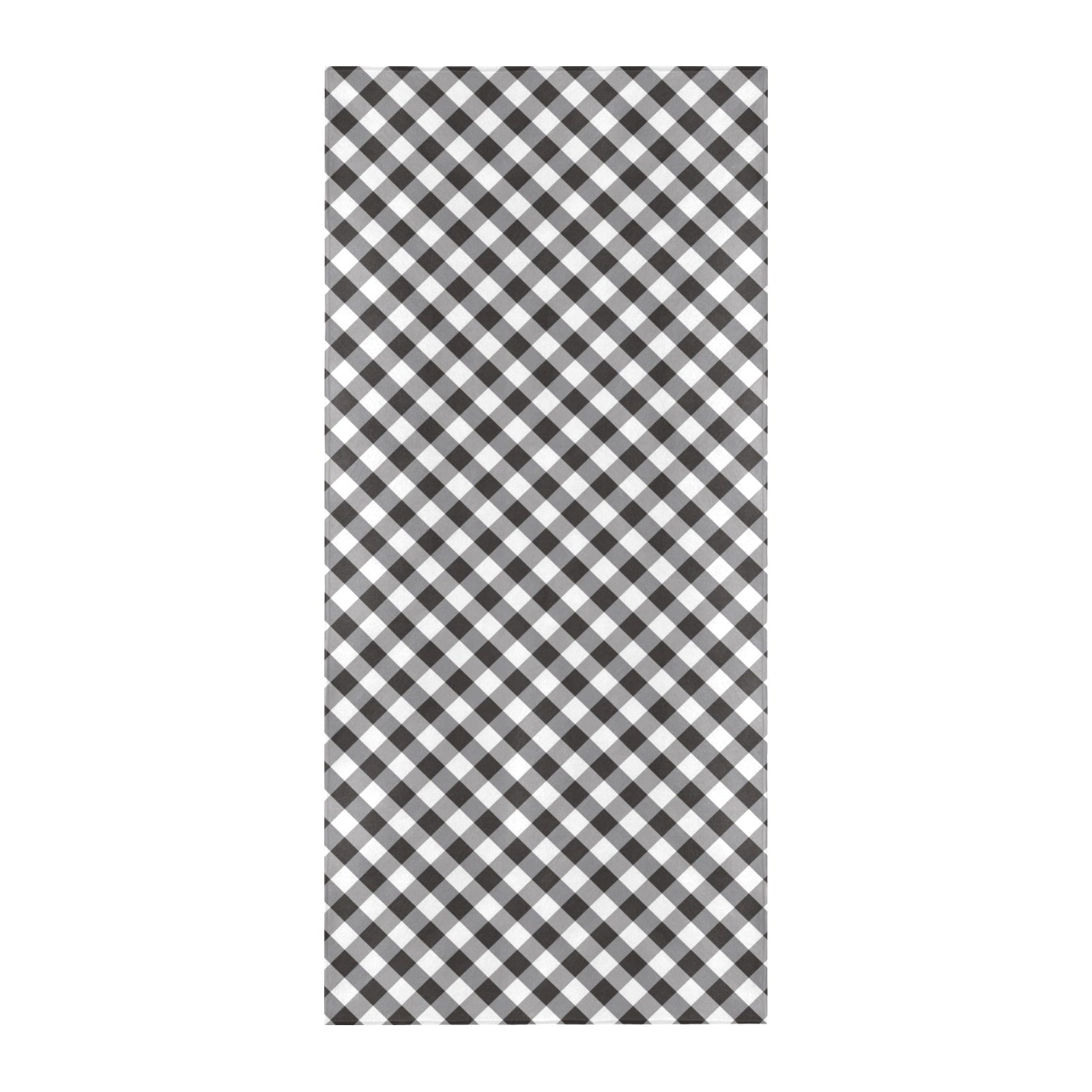 Gingham Print Design LKS402 Beach Towel 32" x 71"