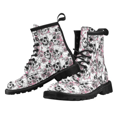 Cherry Blossom Pattern Print Design CB03 Women's Boots