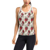 Hibiscus Print Design LKS3011 Women's Racerback Tank Top