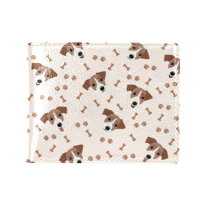 Russell Terriers Paw Print Design LKS303 Men's ID Card Wallet