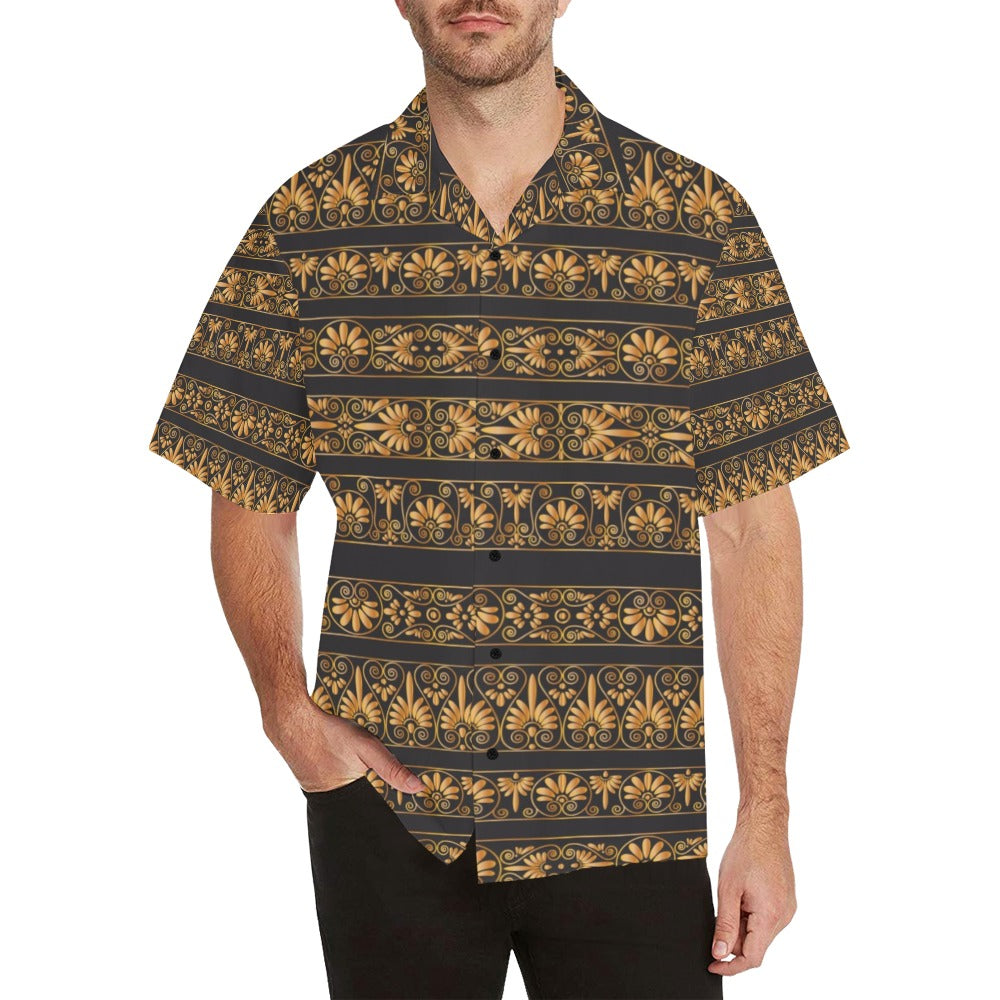 Ancient Greek Print Design LKS303 Men's Hawaiian Shirt