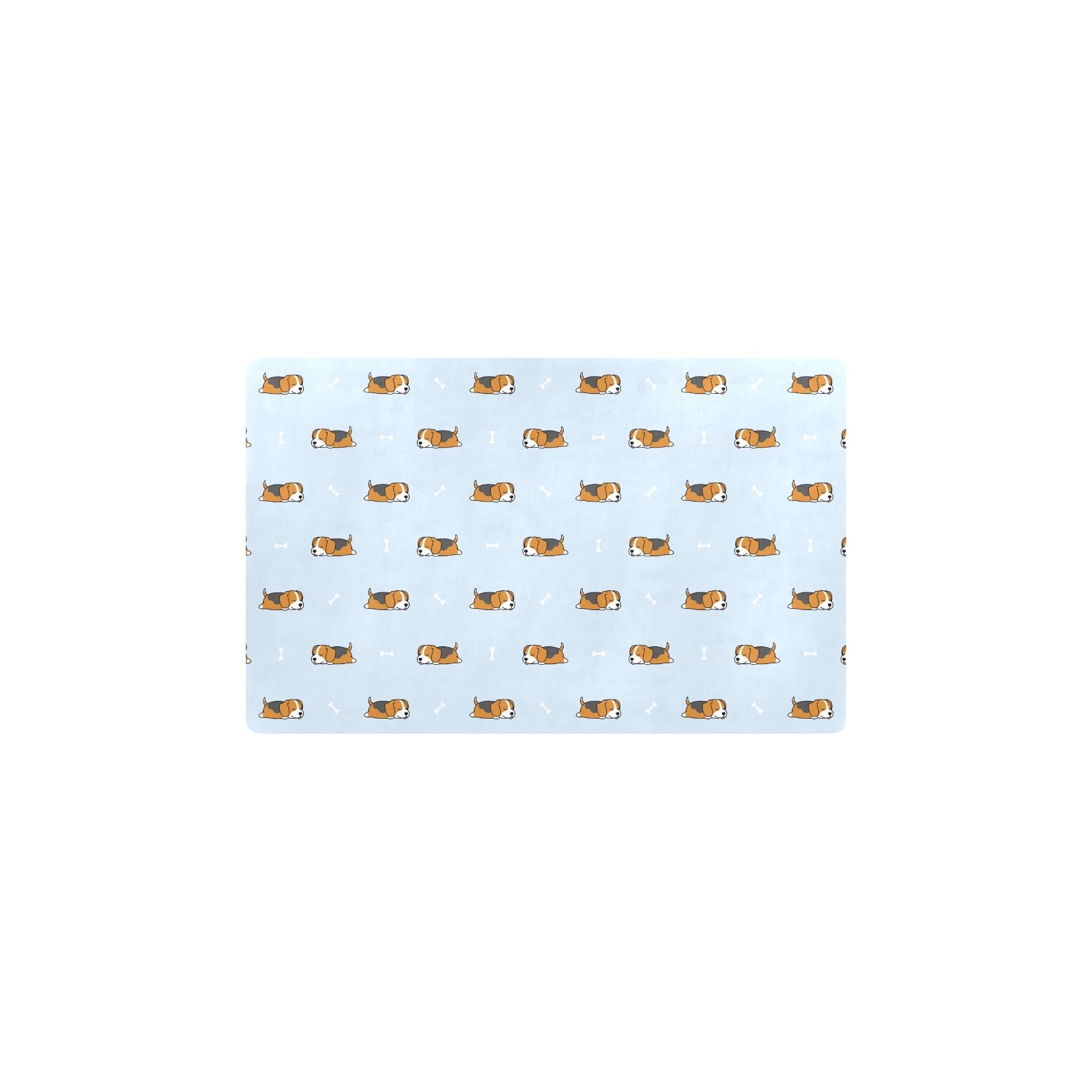 Beagle Pattern Print Design 06 Kitchen Mat