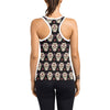 Sugar Skull Print Design LKS304 Women's Racerback Tank Top