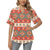 Aztec Red Print Pattern Women's Hawaiian Shirt