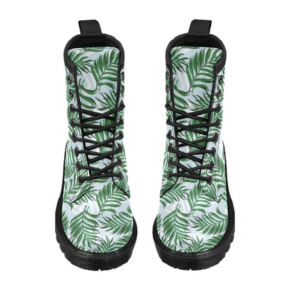 Palm Leaves Pattern Print Design PL06 Women's Boots