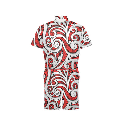 Maori Polynesian Themed Design Print Men's Romper