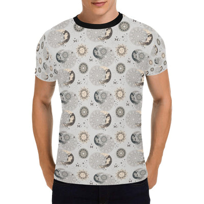 Sun Moon Print Design LKS302 Men's All Over Print T-shirt