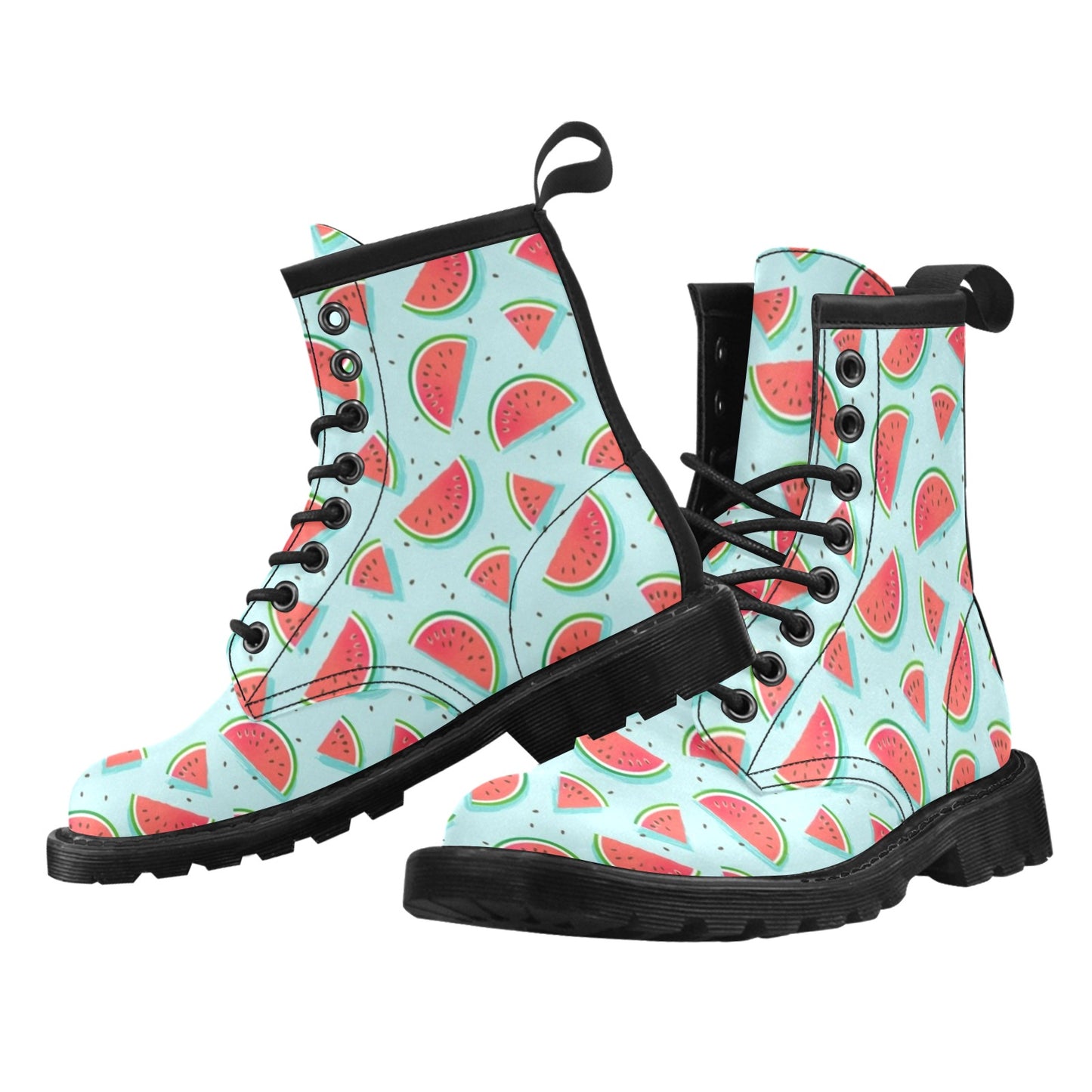 Watermelon Pattern Print Design WM03 Women's Boots
