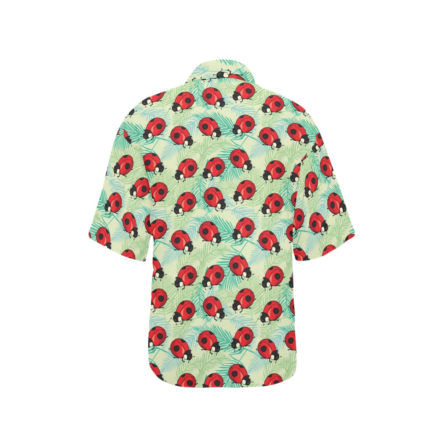 Ladybug Cute Print Pattern Women's Hawaiian Shirt