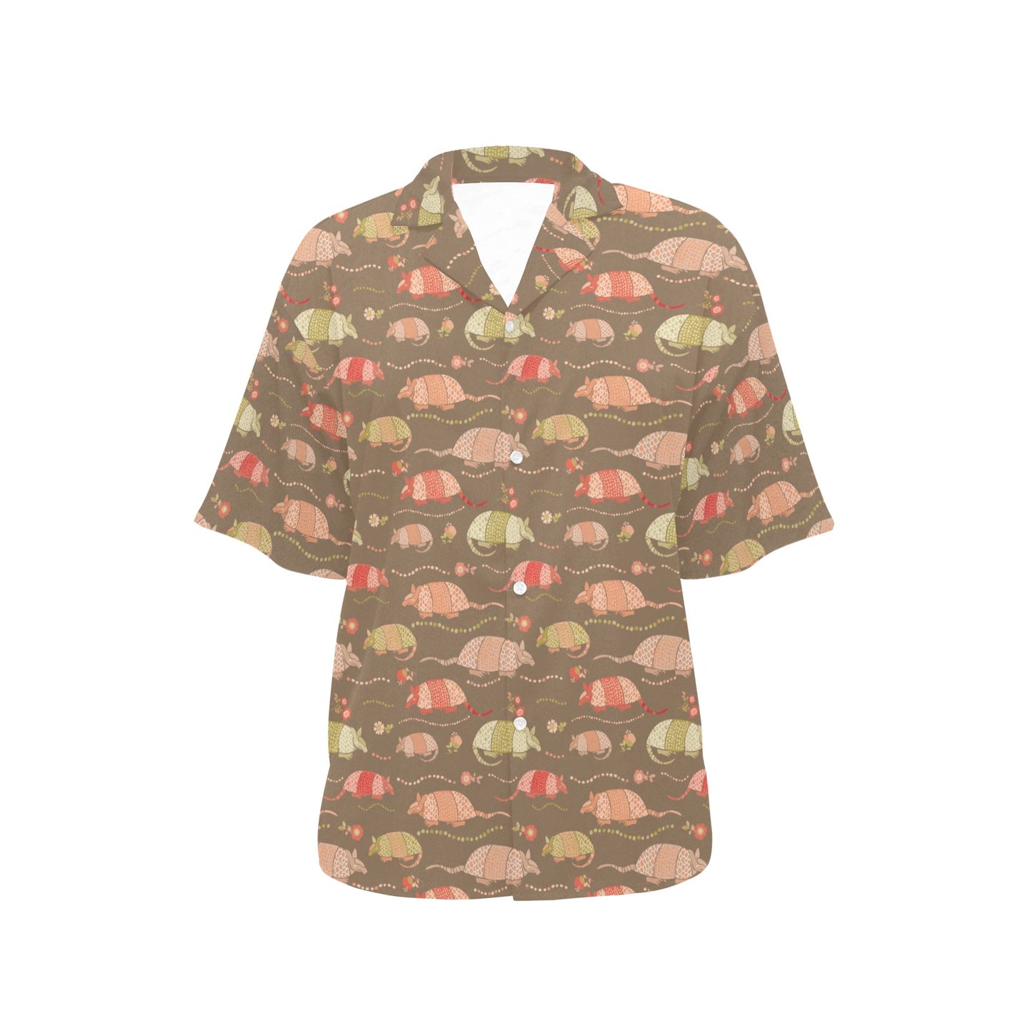Armadillo Pattern Print Design 04 Women's Hawaiian Shirt
