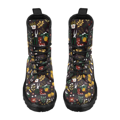 Gardening Pattern Print Design G05 Women's Boots