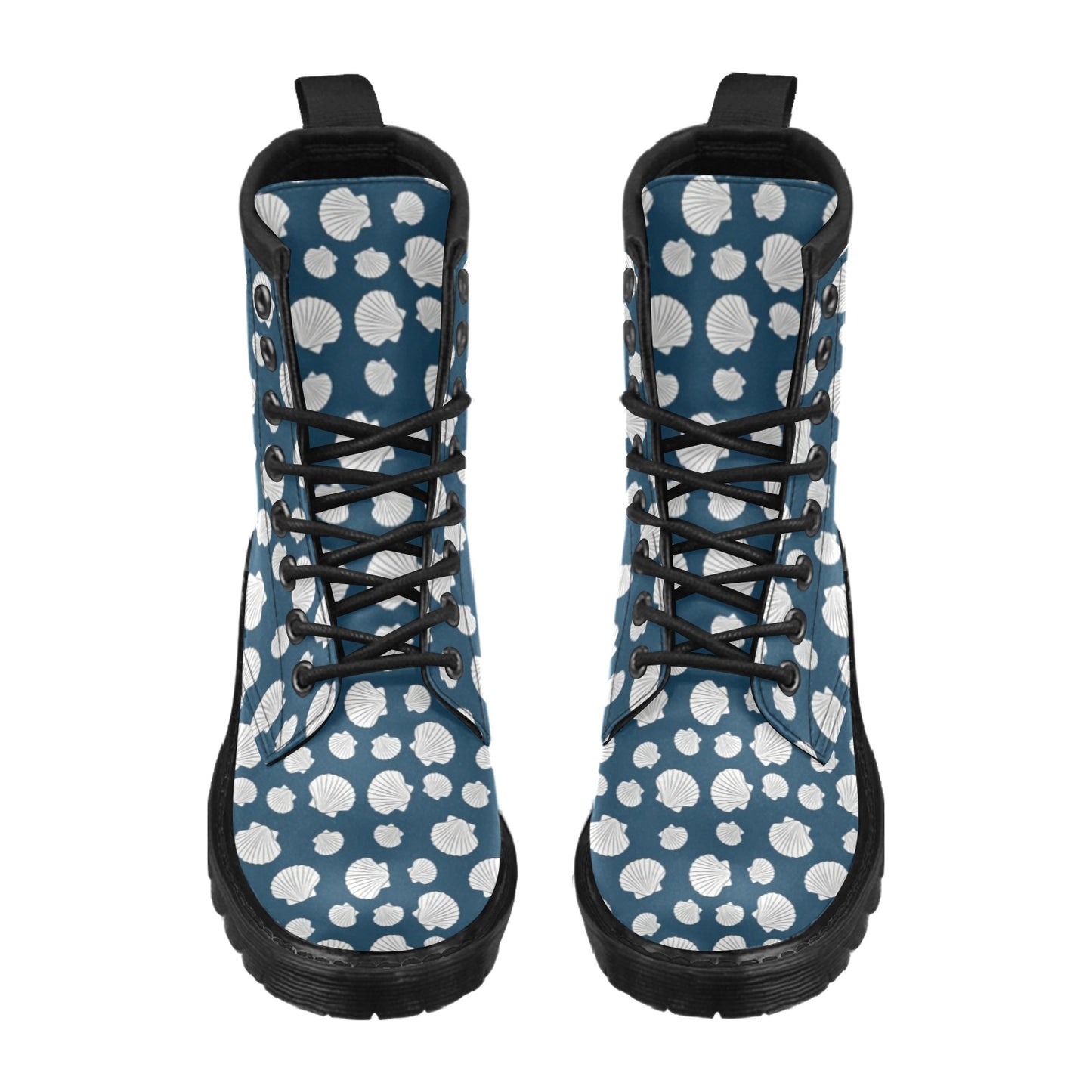 Seashell Print Design LKS3012 Women's Boots