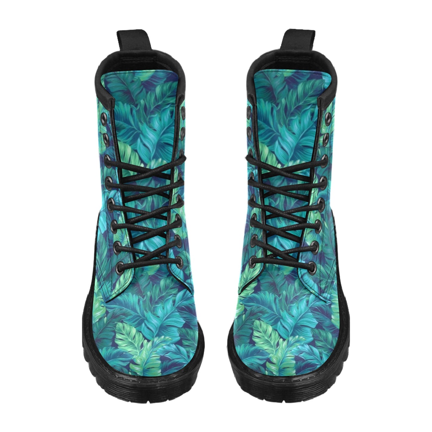 Banana Leaf Pattern Print Design BL05 Women's Boots