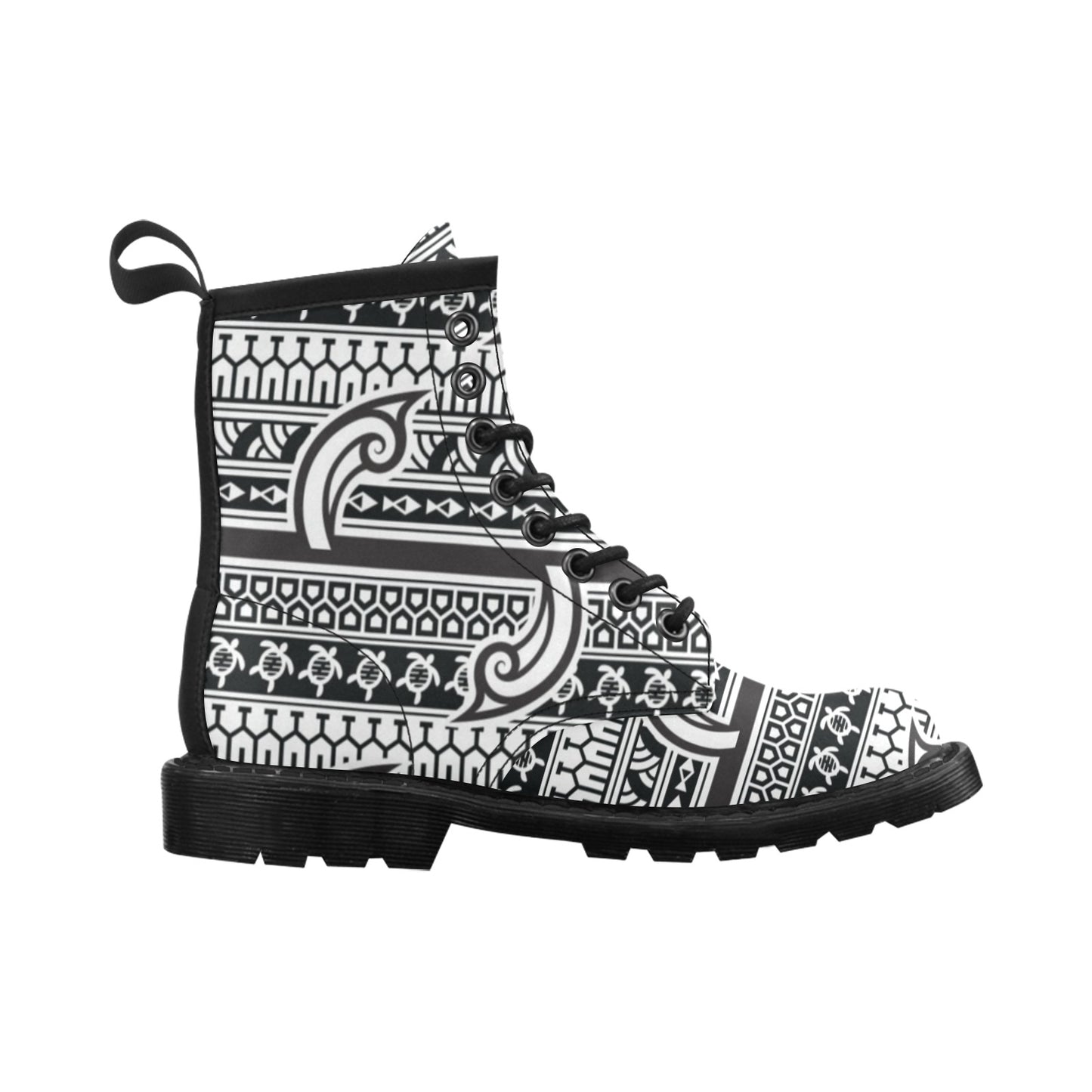 Samoan Style Print Design LKS305 Women's Boots