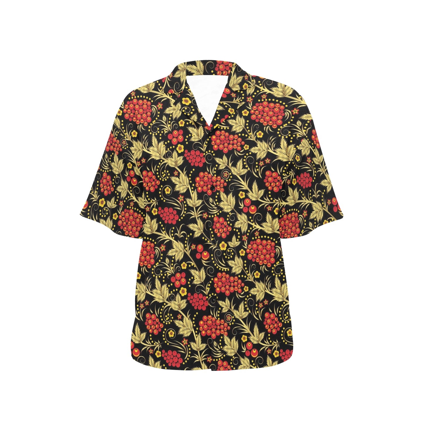 Cranberry Pattern Print Design CB02 Women's Hawaiian Shirt