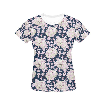 Sakura Print Design LKS305 Women's  T-shirt