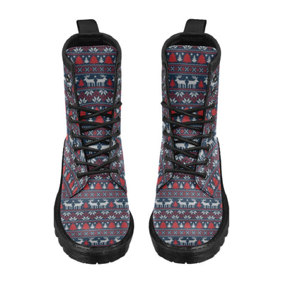 Reindeer Print Design LKS405 Women's Boots