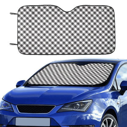 Gingham Print Design LKS402 Car front Windshield Sun Shade