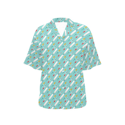 Phlebotomist Medical Print Women's Hawaiian Shirt