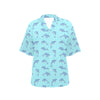 Dolphin Baby Cute Print Pattern Women's Hawaiian Shirt