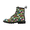 Hibiscus With Butterfly Print Design LKS305 Women's Boots