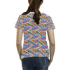 Surfboard Pattern Print Design LKS303 Women's  T-shirt