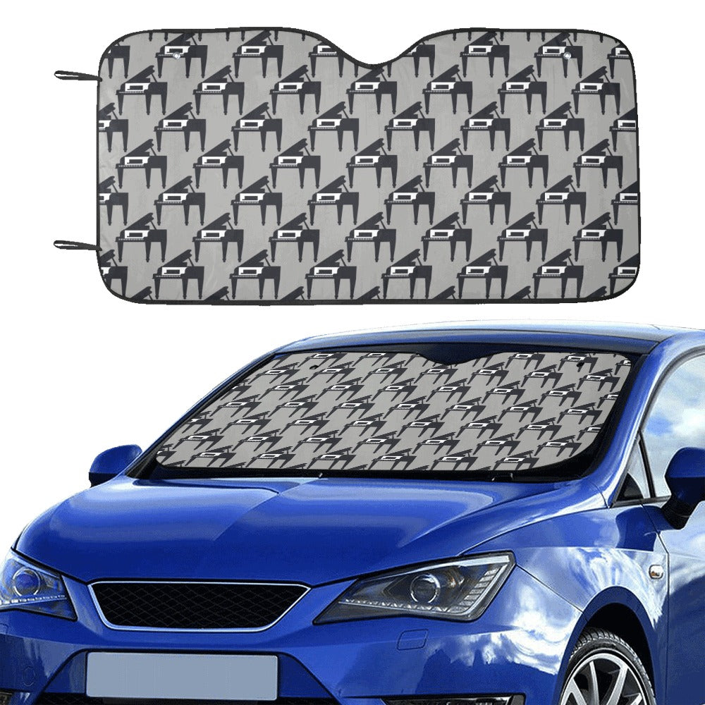 Piano Print Design LKS404 Car front Windshield Sun Shade