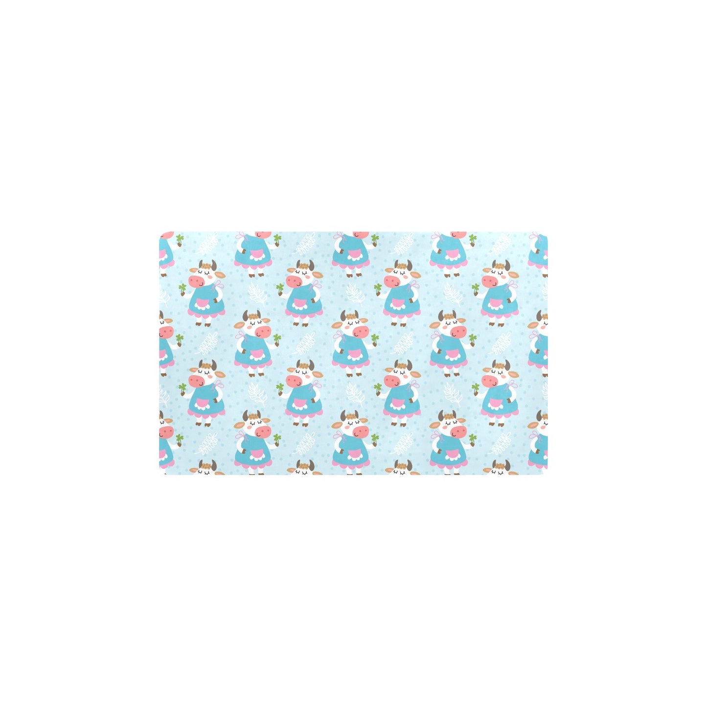 Cattle Happy Pattern Print Design 03 Kitchen Mat