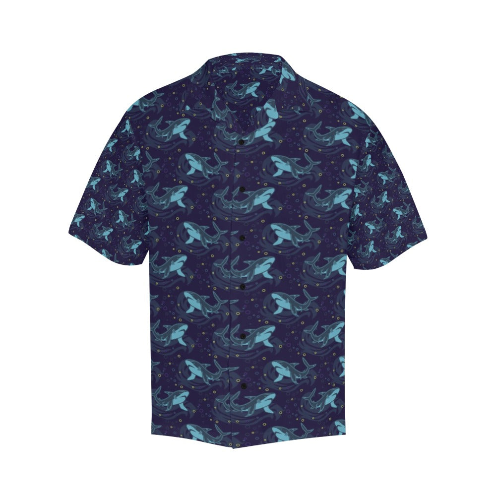 Shark Print Design LKS306 Men's Hawaiian Shirt