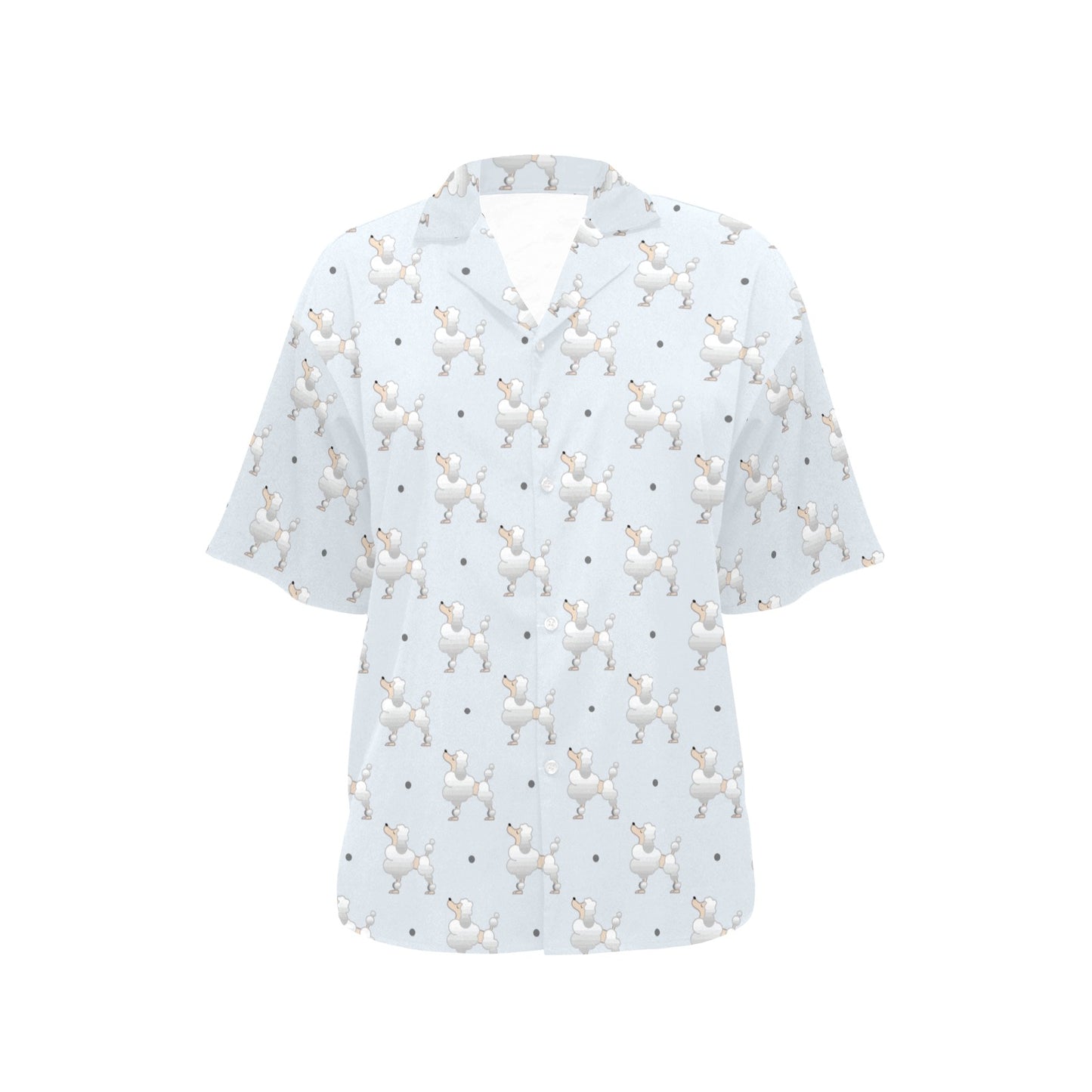 Poodle Pattern Print Design A05 Women's Hawaiian Shirt