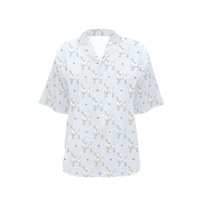 Poodle Pattern Print Design A05 Women's Hawaiian Shirt