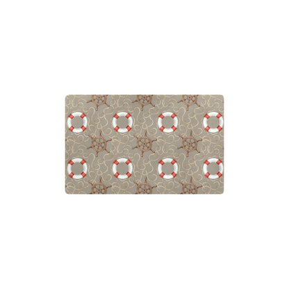 Nautical Pattern Print Design A02 Kitchen Mat