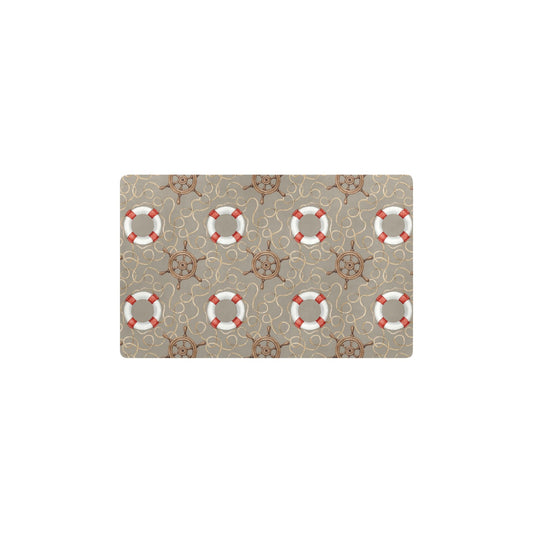 Nautical Pattern Print Design A02 Kitchen Mat
