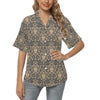 Damask Elegant Luxury Print Pattern Women's Hawaiian Shirt