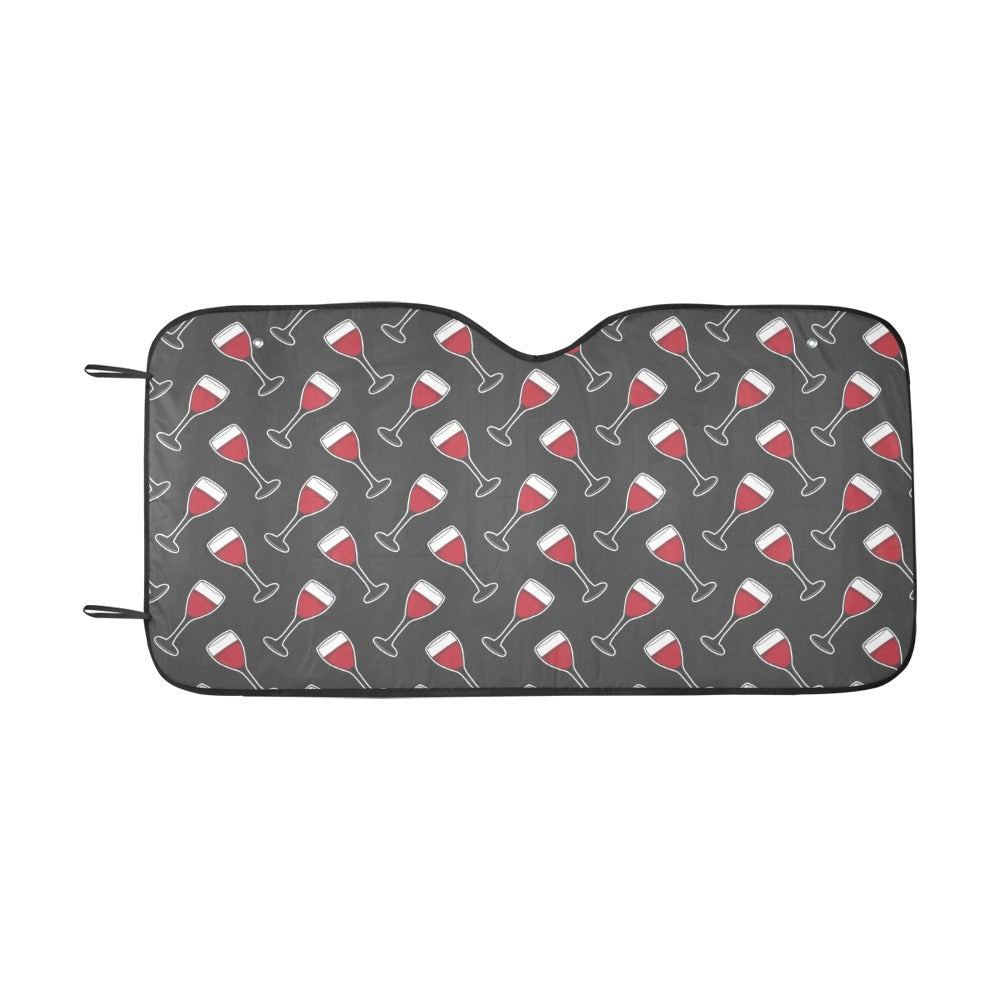 Wine Print Design LKS308 Car front Windshield Sun Shade