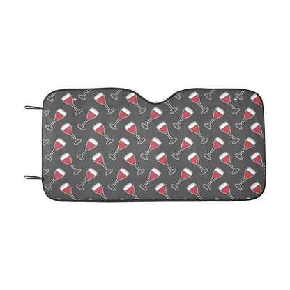 Wine Print Design LKS308 Car front Windshield Sun Shade