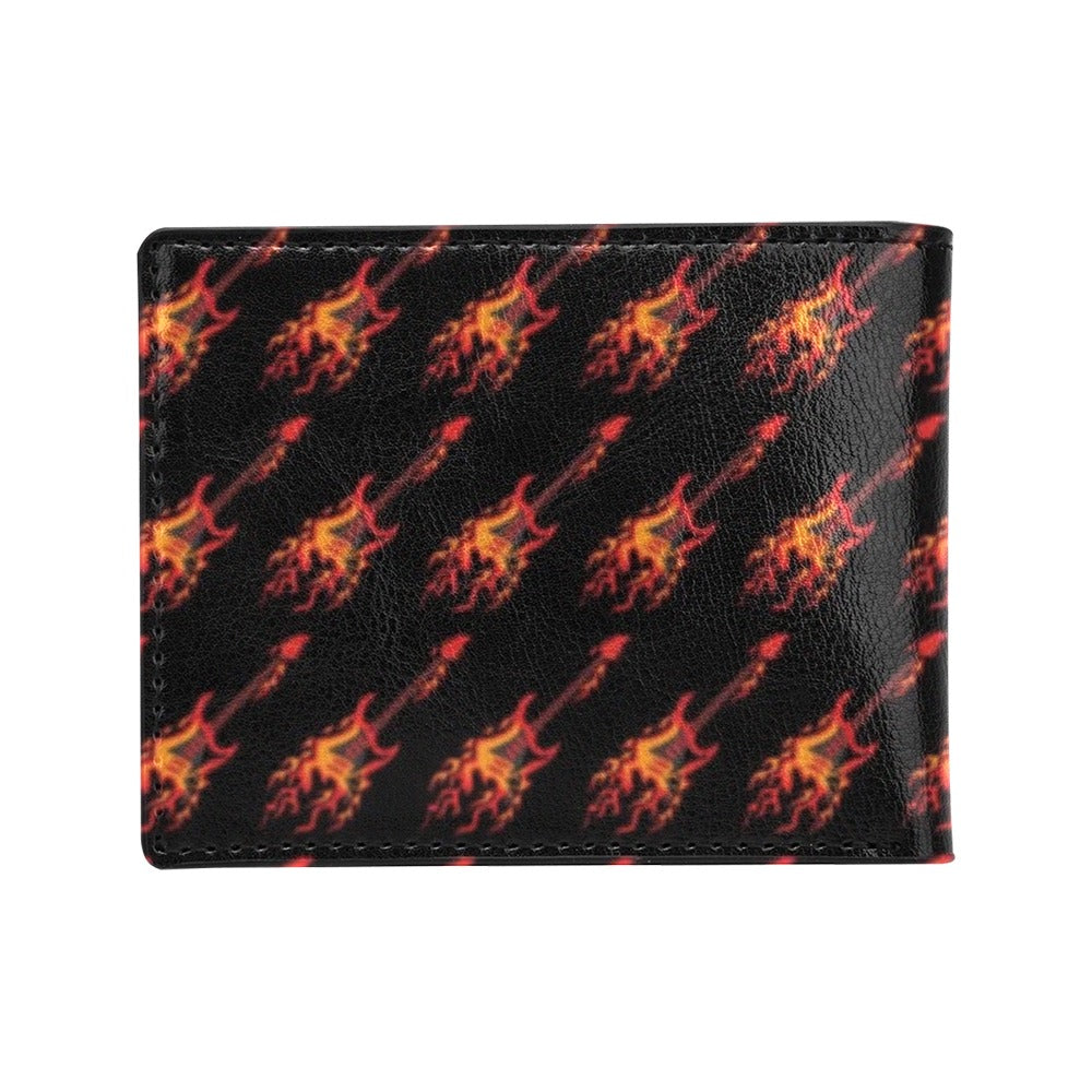 Electric Guitar Print Design LKS406 Men's ID Card Wallet
