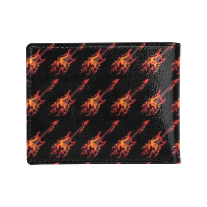 Electric Guitar Print Design LKS406 Men's ID Card Wallet