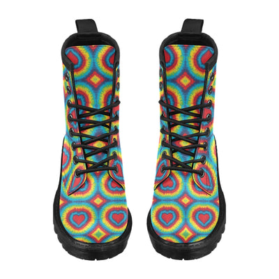 Tie Dye Heart shape Women's Boots