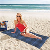 Tartan Blue Print Design LKS304 Beach Towel 32" x 71"