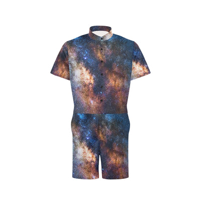 Celestial Milky way Galaxy Men's Romper