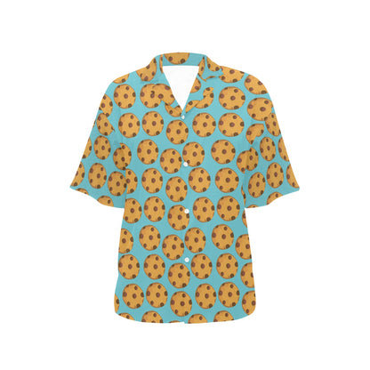 Cookie Pattern Print Design 01 Women's Hawaiian Shirt