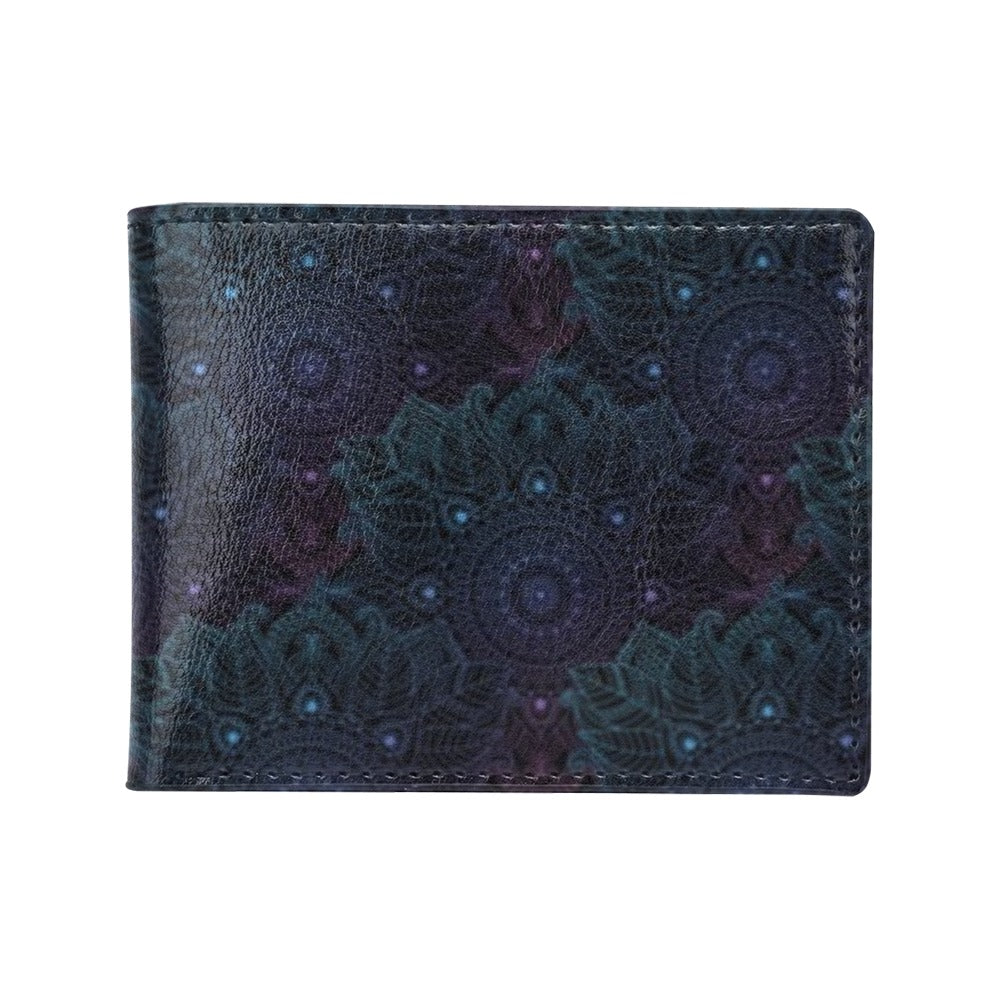 Boho Floral Mandala Men's ID Card Wallet