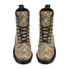 Mandala Flower Themed Design Print Women's Boots