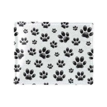Paw Themed Print Men's ID Card Wallet
